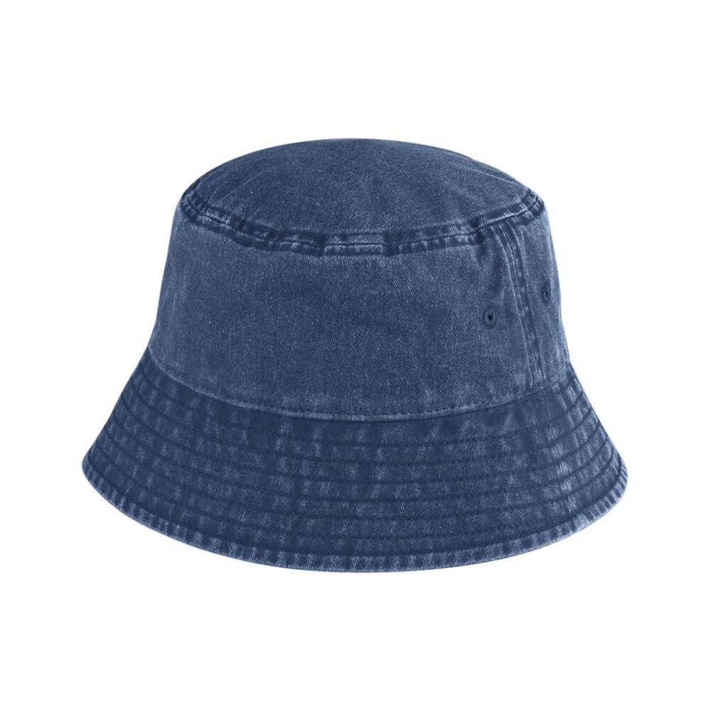 Beechfield Unisex Adult Vintage Bucket Hat / Vintage Denim